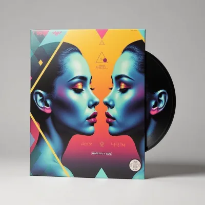 AI-Generated packaging for Vinyl album cover