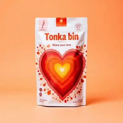 AI-Generated black food pouch packaging