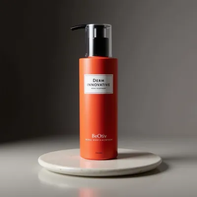 AI-Generated white pump bottle packaging