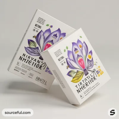 AI-Generated packaging for Carton box in the Fragrances industry