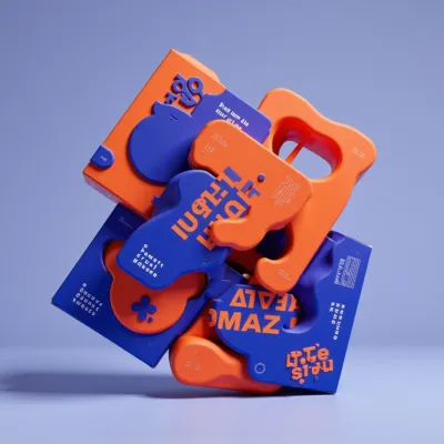 AI-Generated abstract carton box packaging