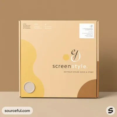 AI-Generated packaging for Mailer box in the Fashion and Accessories industry