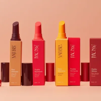 AI-Generated carmine carton box packaging