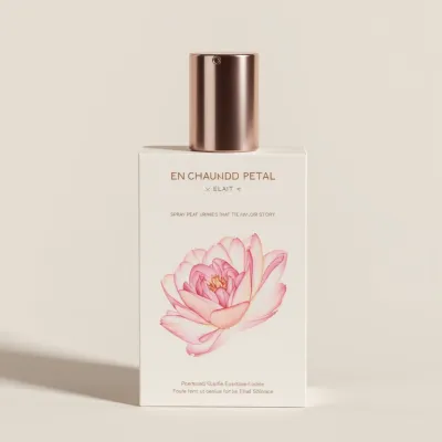 AI-Generated packaging for Perfume bottle