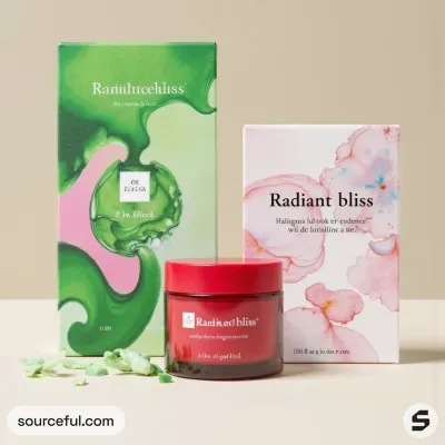 AI-Generated packaging for Cosmetics glass jar