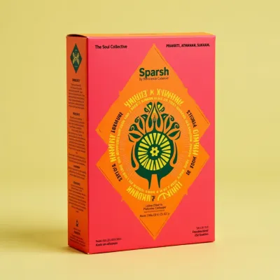 AI-Generated blush carton box packaging