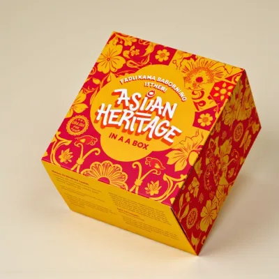 AI-Generated carmine carton box packaging