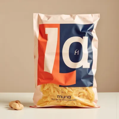 AI-Generated packaging for Plastic mailing bag in the Packaged Foods industry