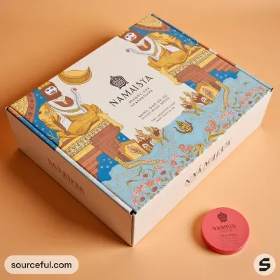 AI-Generated packaging for Mailer box in the Fragrances industry