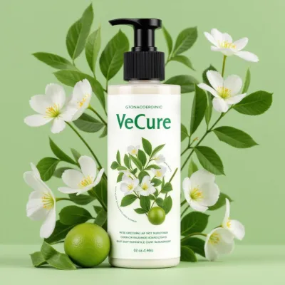 AI-Generated packaging for Pump bottle in the Organic and Natural Products industry
