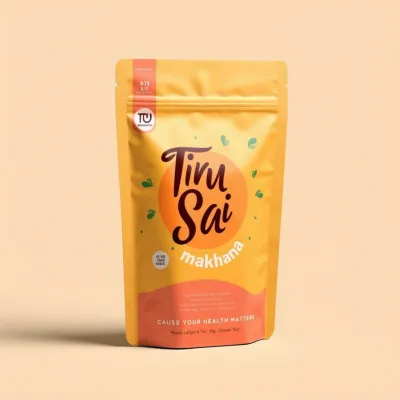 AI-Generated Food pouch packaging for Food and Snacks