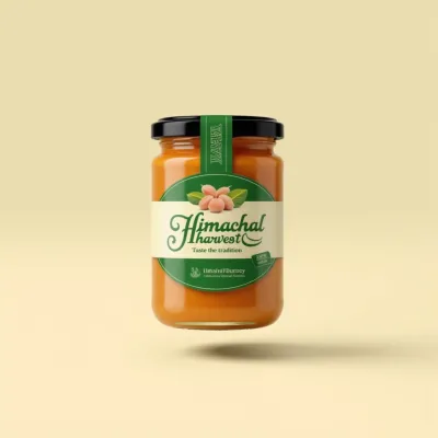 AI-Generated packaging for Food glass jar