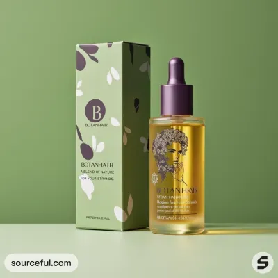 AI-Generated packaging for Dropper bottle in the Beauty and Personal Care industry