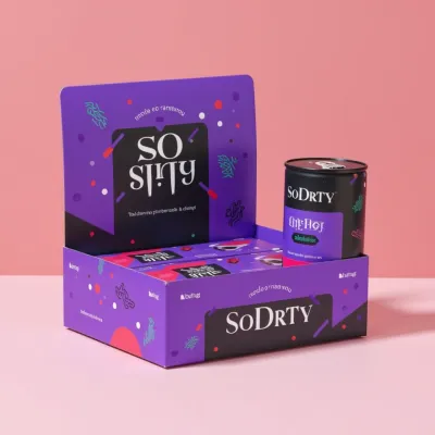 AI-Generated packaging for Shelf display box