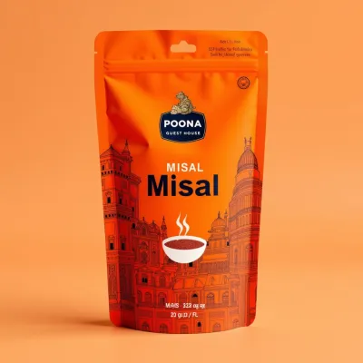 AI-Generated Food pouch packaging for Food and Snacks