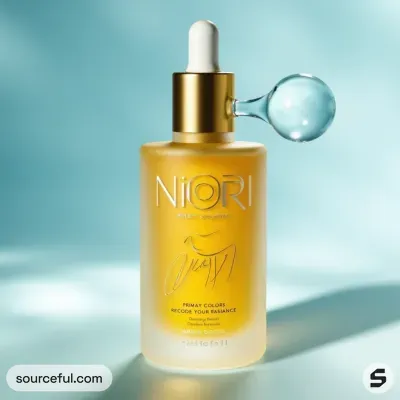 AI-Generated packaging for Dropper bottle in the Beauty and Personal Care industry