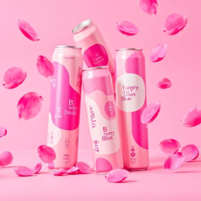 AI-Generated illustrative drinks can packaging