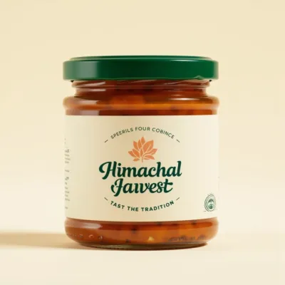 AI-Generated packaging for Food glass jar