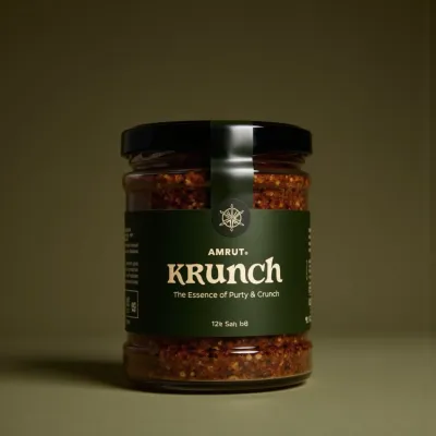 AI-Generated packaging for Food glass jar