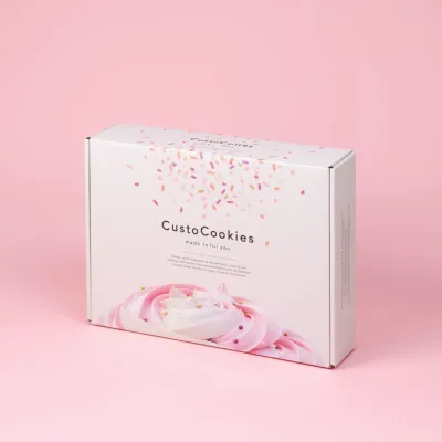 AI-Generated white mailer box packaging