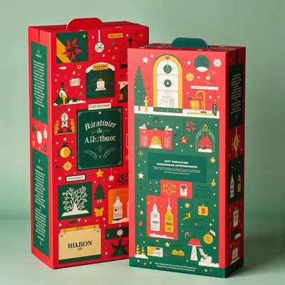 AI-Generated packaging for Advent calendar