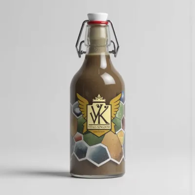 AI-Generated packaging for Swing top bottle in the Pharmaceuticals and Supplements industry