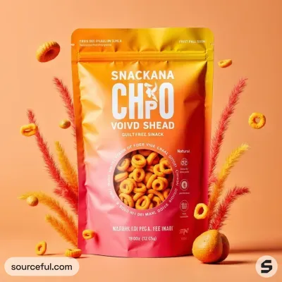 AI-Generated packaging for Food pouch in the Food and Snacks industry