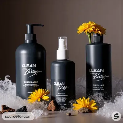 AI-Generated packaging for Mist spray bottle in the Beauty and Personal Care industry