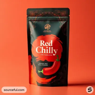 AI-Generated packaging for Food pouch in the Organic and Natural Products industry