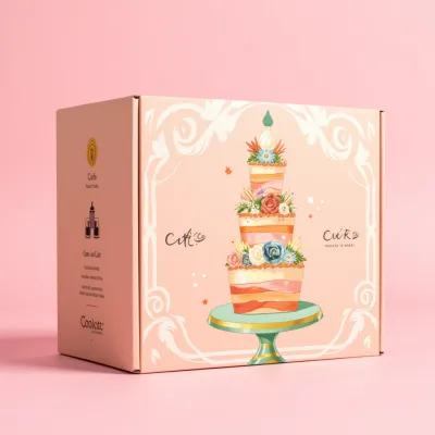 AI-Generated packaging for Mailer box in the Food and Snacks industry