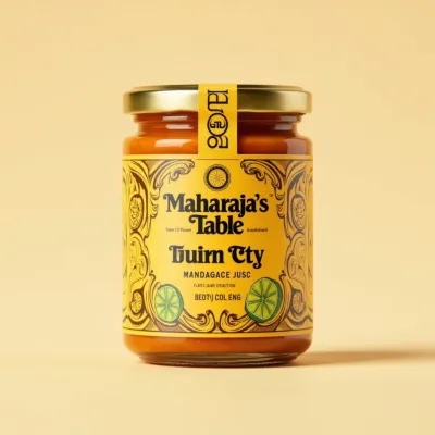 AI-Generated packaging for Food glass jar