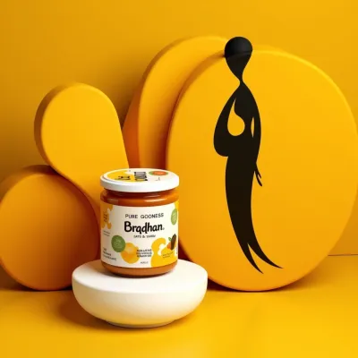 AI-Generated packaging for Food glass jar in the Dairy Products industry