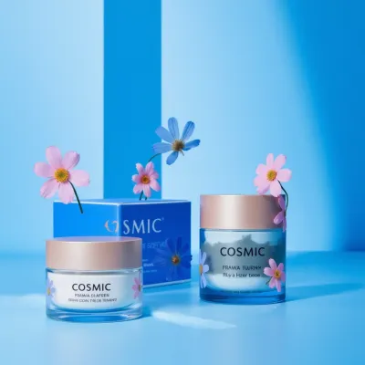 AI-Generated packaging for Cosmetics glass jar in the Skincare industry