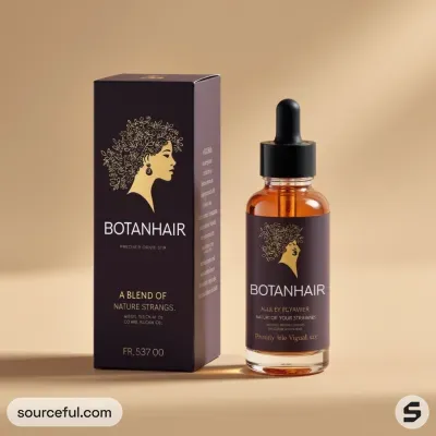 AI-Generated packaging for Dropper bottle in the Beauty and Personal Care industry