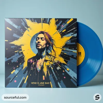AI-Generated packaging for Vinyl album cover