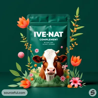 AI-Generated packaging for Food pouch in the Health and Wellness industry