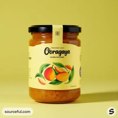 AI-Generated packaging for Food glass jar in the Packaged Foods industry