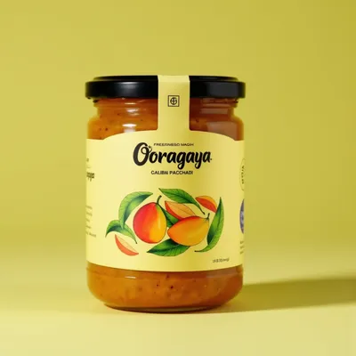AI-Generated packaging for Food glass jar in the Packaged Foods industry