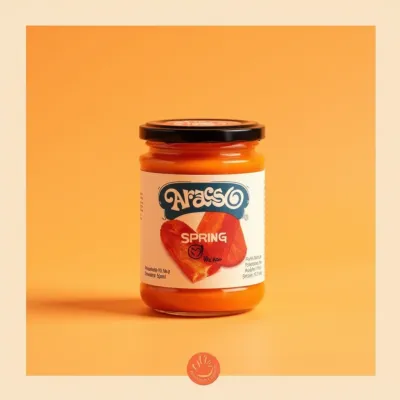 AI-Generated packaging for Food glass jar