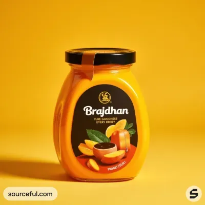 AI-Generated packaging for Food glass jar in the Dairy Products industry