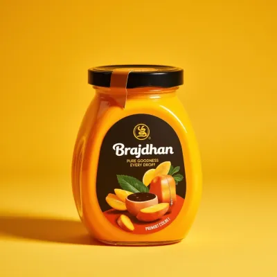 AI-Generated packaging for Food glass jar in the Dairy Products industry