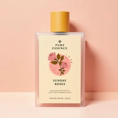 AI-Generated packaging for Perfume bottle