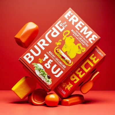 AI-Generated bold carton box packaging