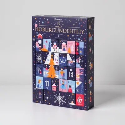 AI-Generated packaging for Advent calendar