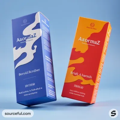 AI-Generated illustrative carton box packaging