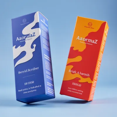 AI-Generated abstract carton box packaging