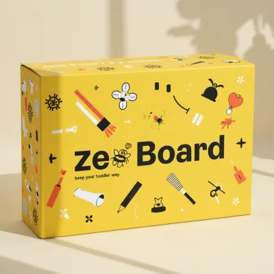 AI-Generated black shipping box packaging
