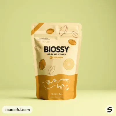 AI-Generated packaging for Food pouch in the Organic and Natural Products industry