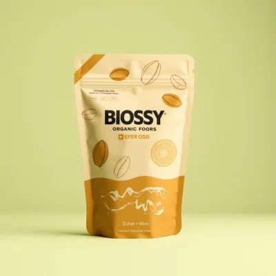 AI-Generated packaging for Food pouch in the Organic and Natural Products industry