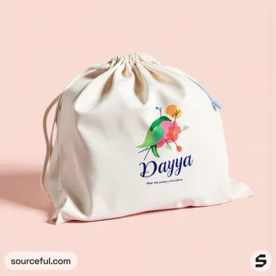 AI-Generated packaging for Drawstring bag in the Fashion and Accessories industry